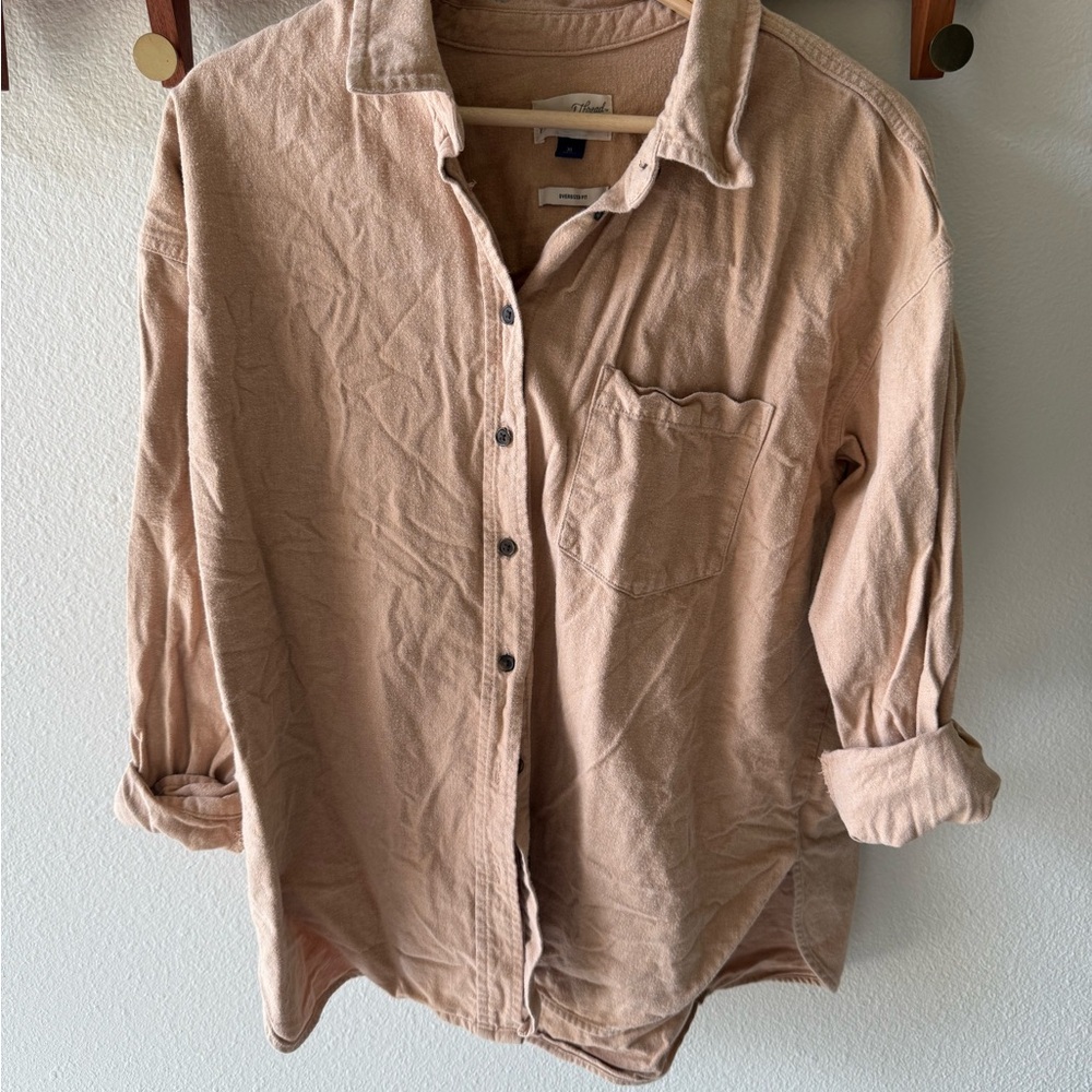 Universal Thread Beige Oversized Shirt